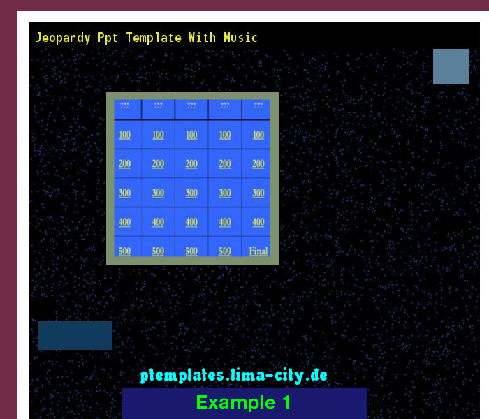 jeopardy ppt template with music